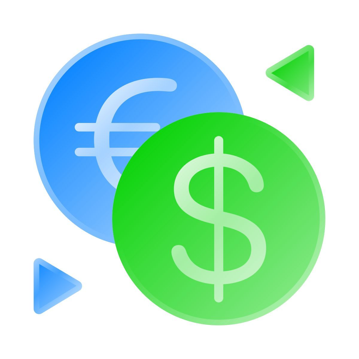 liquid glass color style cambio valuta icon