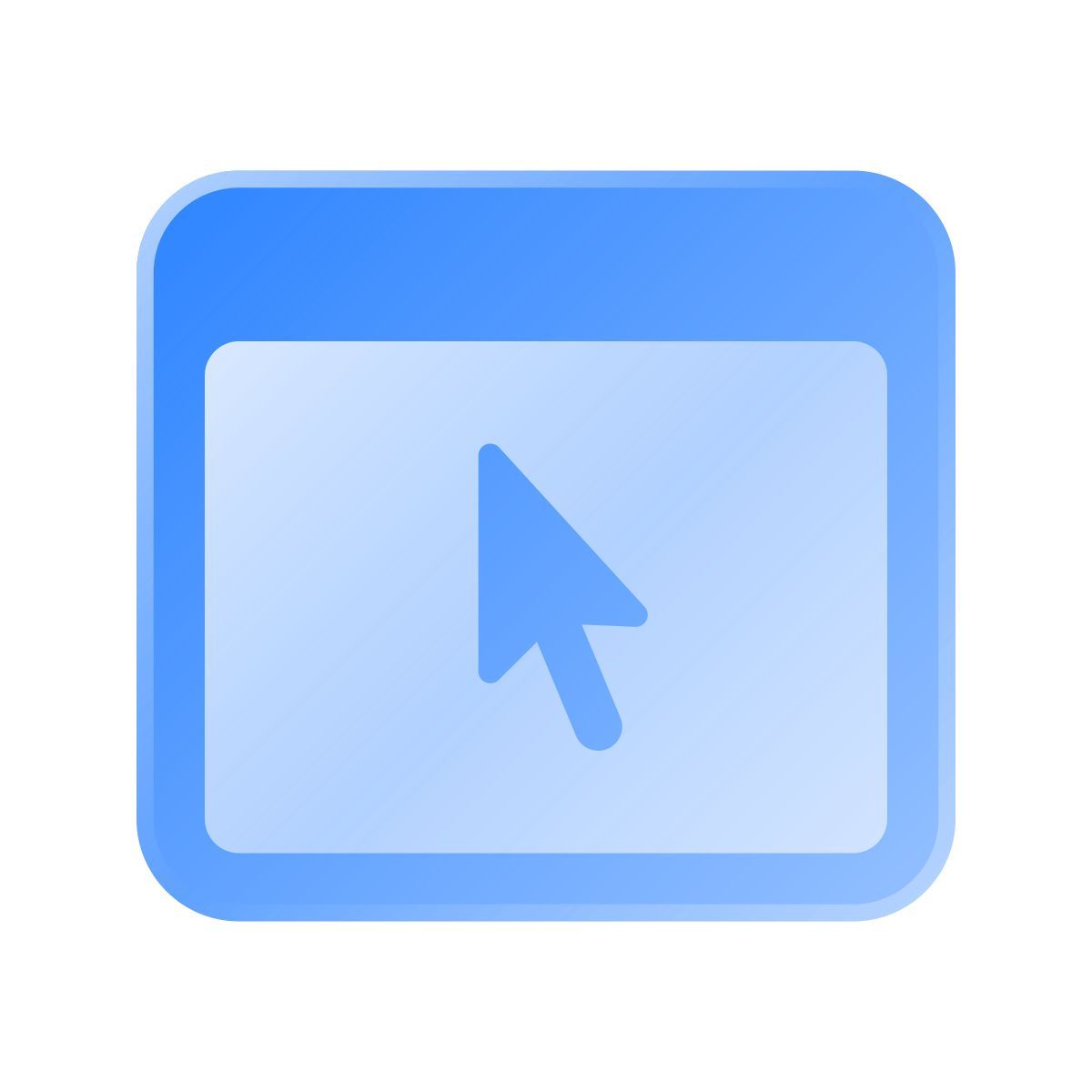 liquid glass color style 창에서의 커서 icon