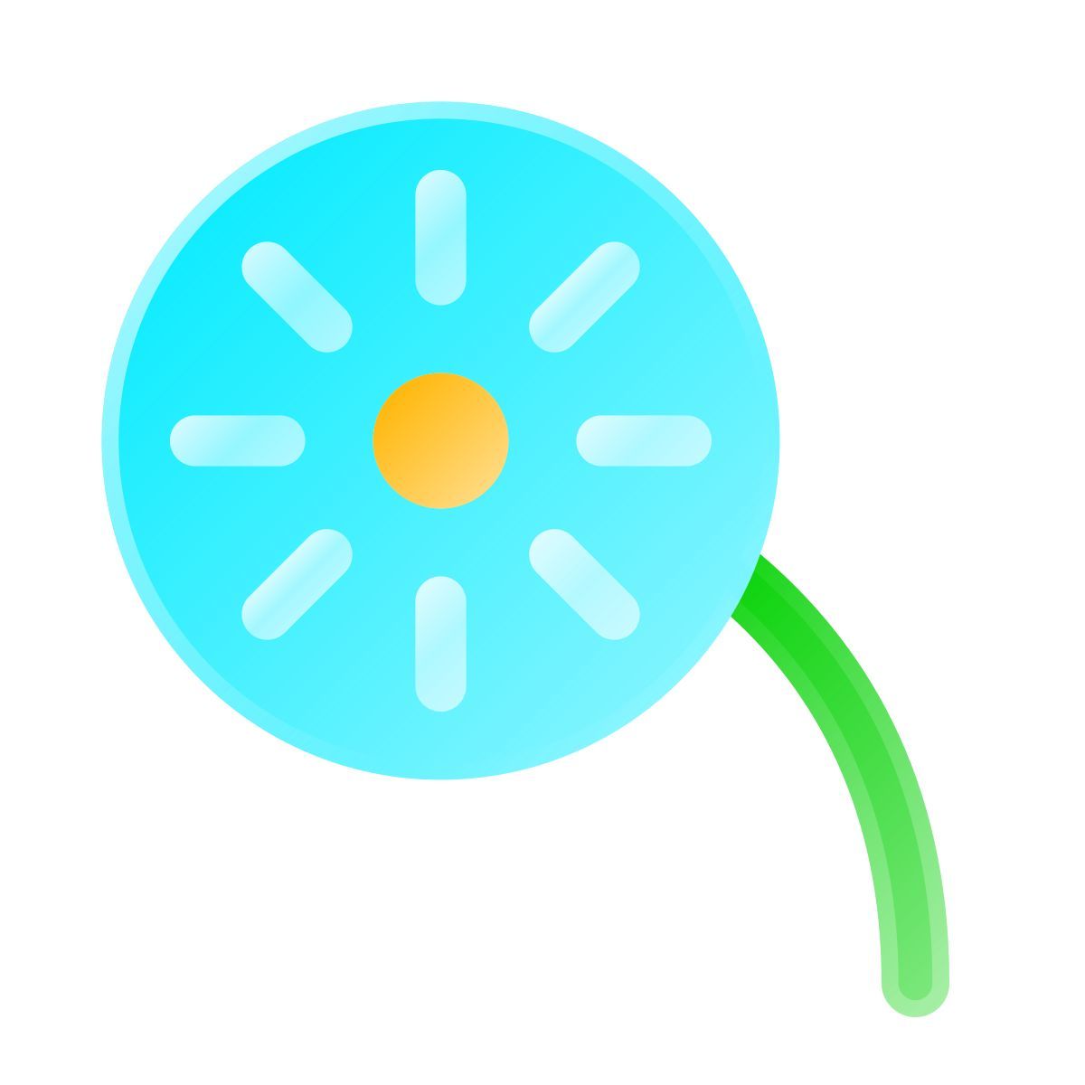liquid glass color style löwenzahn icon