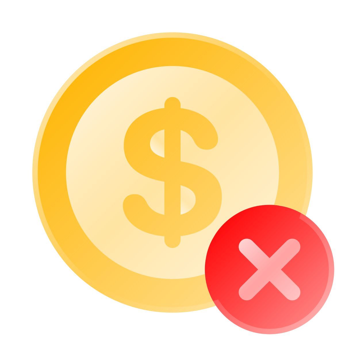 liquid glass color style eliminar dólar icon