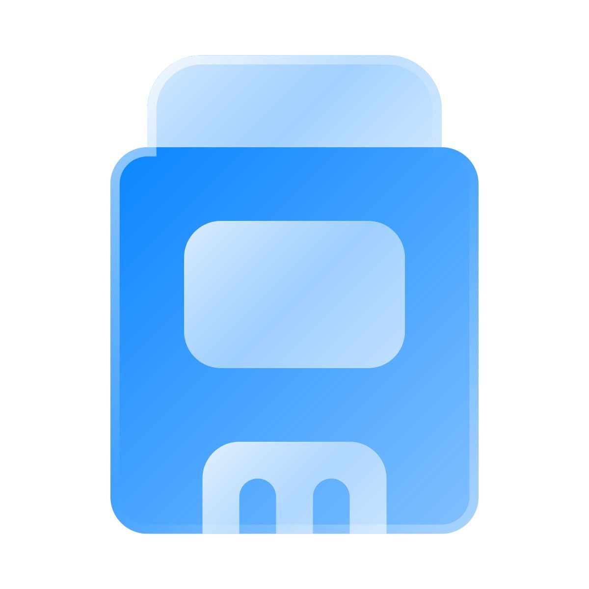 liquid glass color style stick déodorant icon