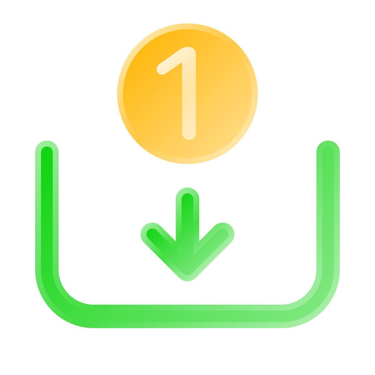 liquid glass color style deposit icon