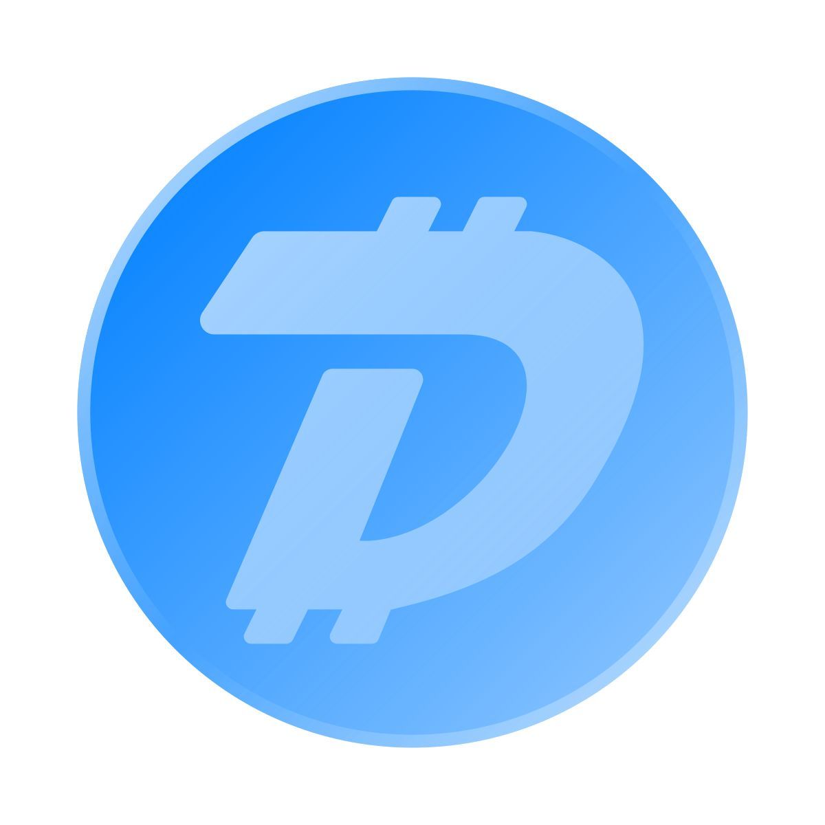 icône digibyte liquid glass color style