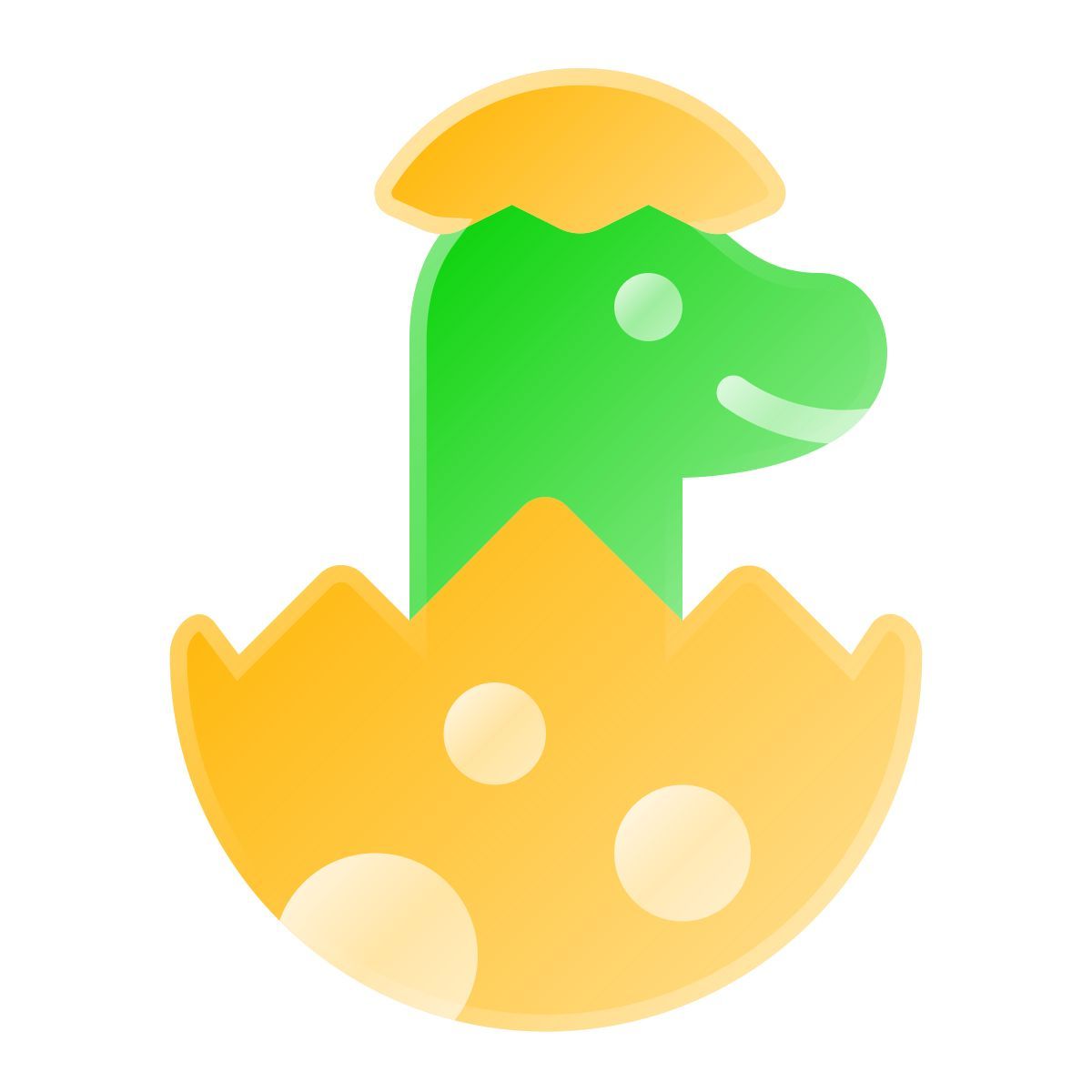 liquid glass color style dinosaur egg icon