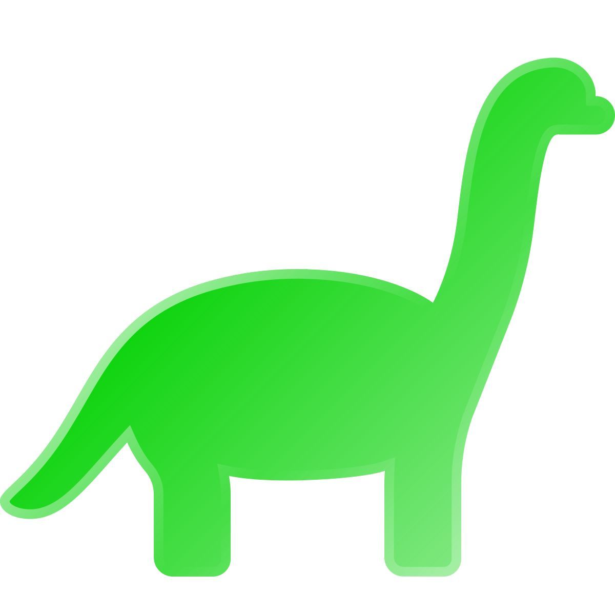 liquid glass color style dinosauro icon