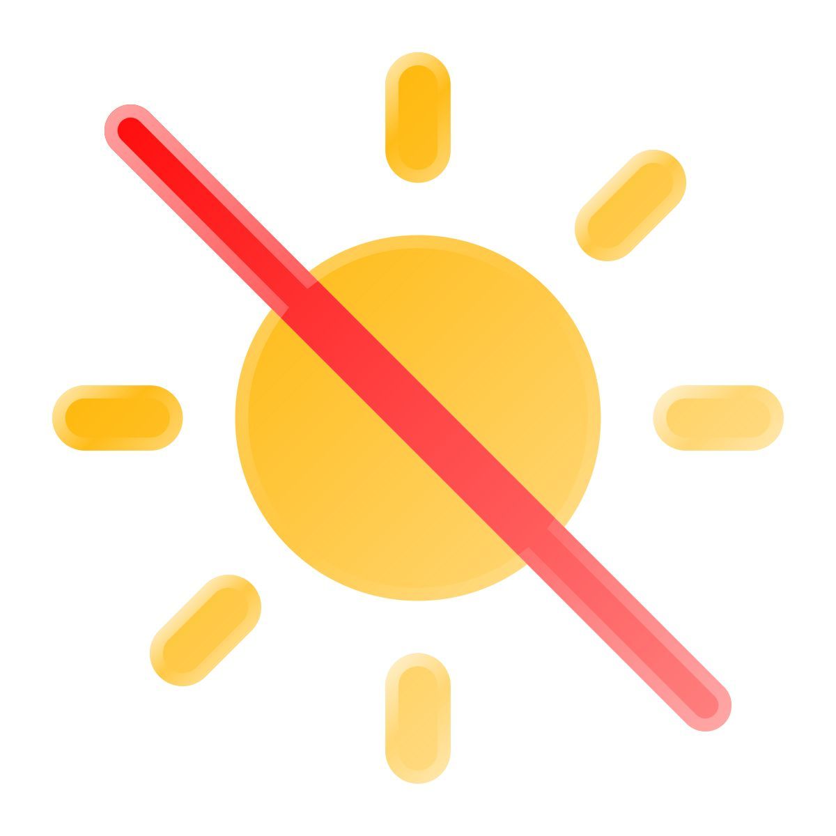 liquid glass color style nicht dem sonnenlicht aussetzen icon