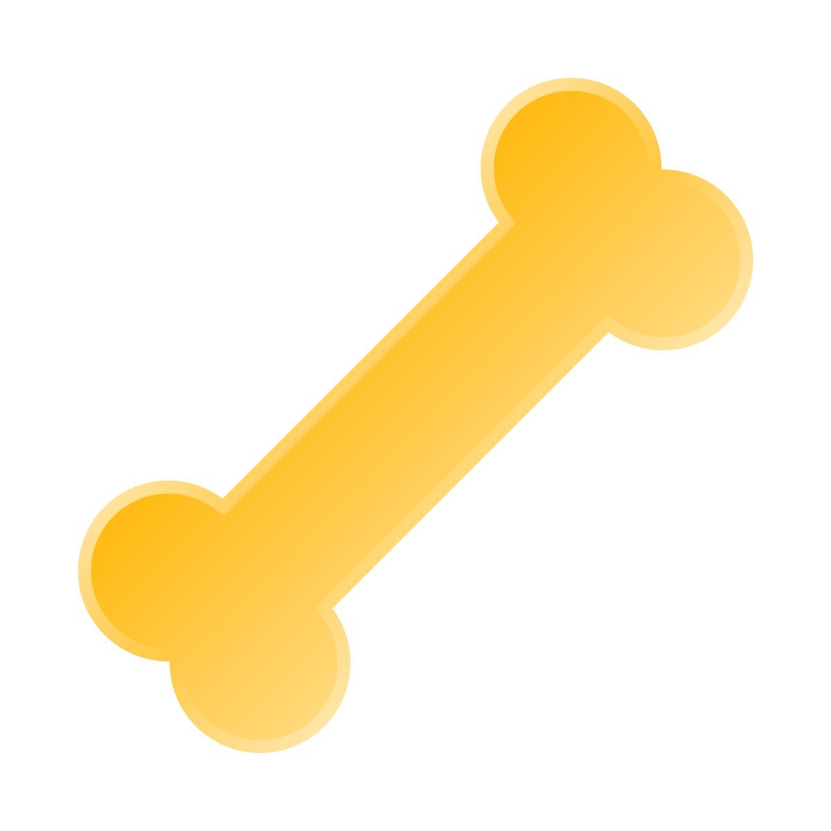 liquid glass color style 犬の骨 icon