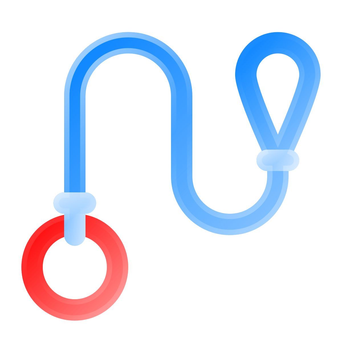liquid glass color style guinzaglio per cani icon