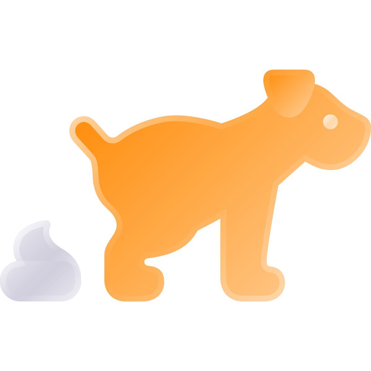 liquid glass color style hundekot icon
