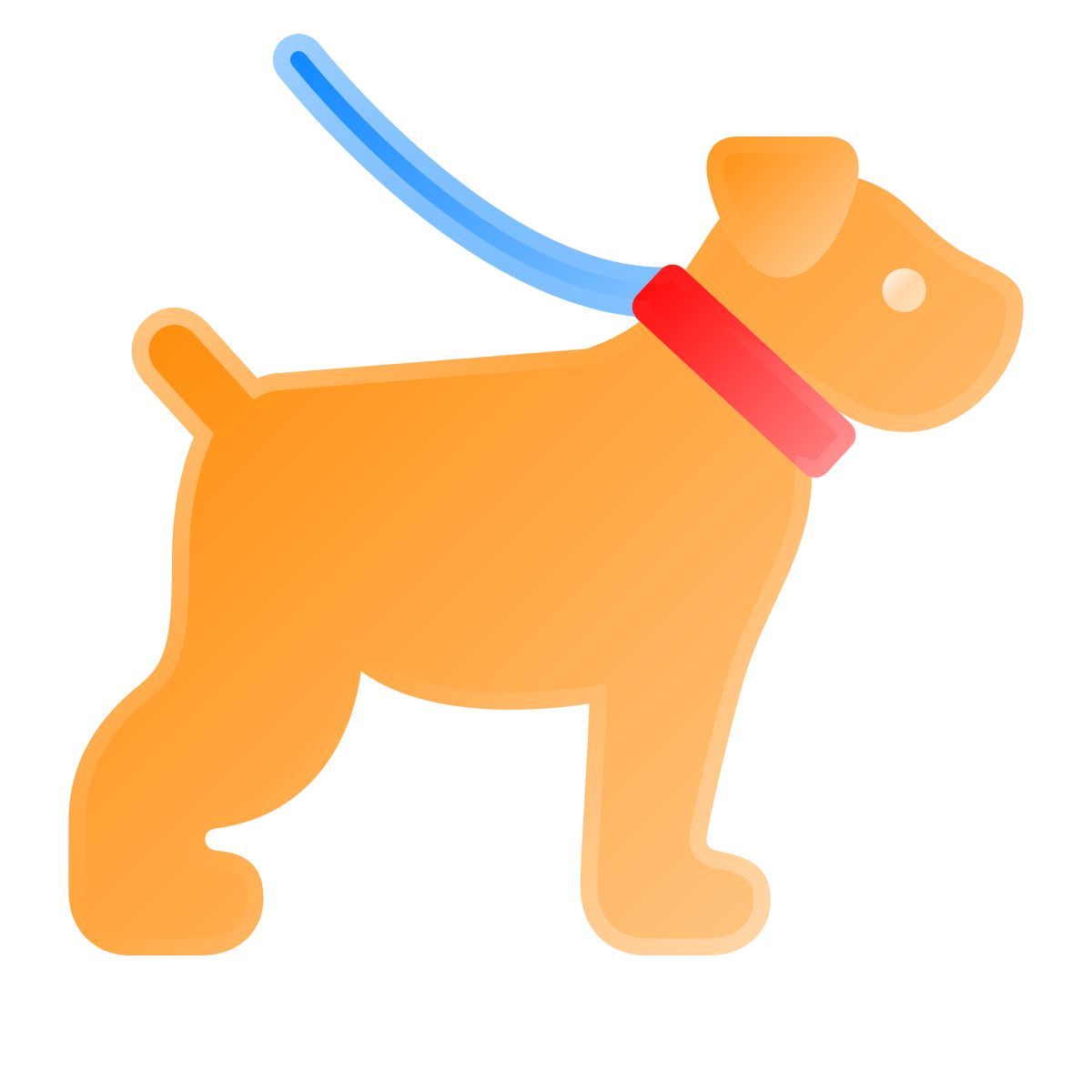 liquid glass color style 遛狗 icon