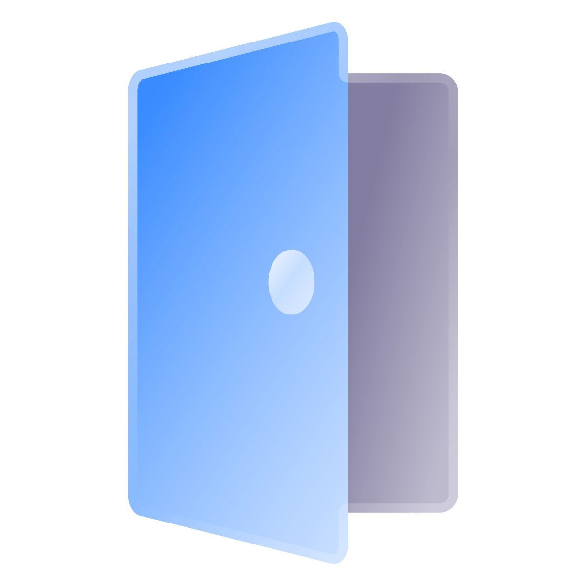 liquid glass color style 도어 오픈 icon
