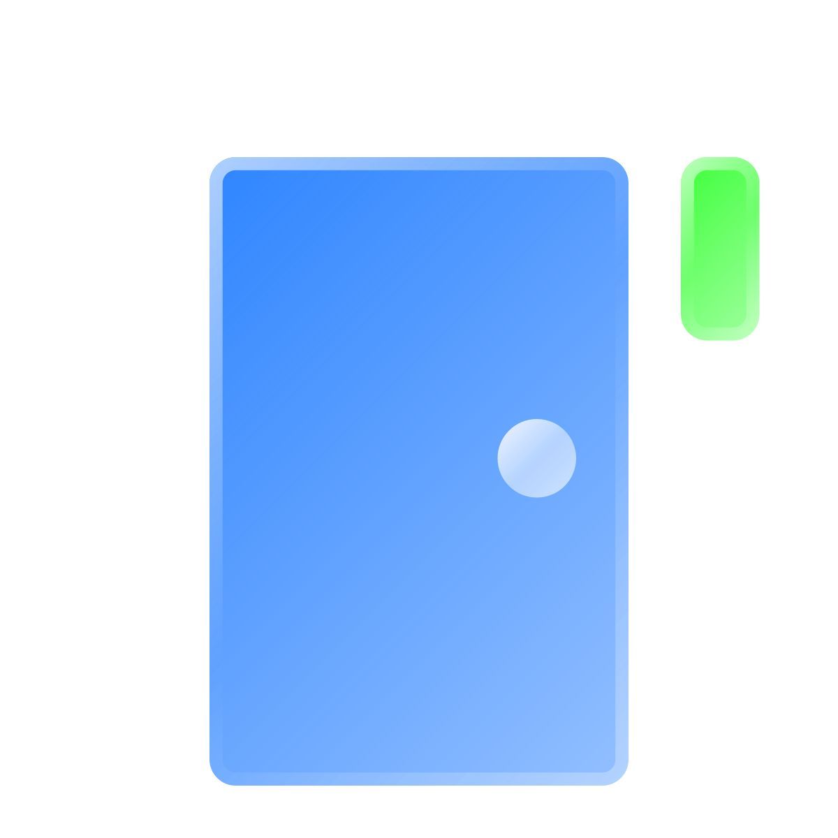 liquid glass color style türsensor icon
