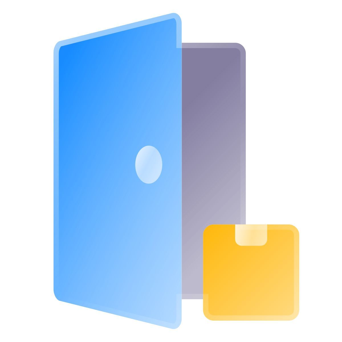 liquid glass color style consegna porta a porta icon