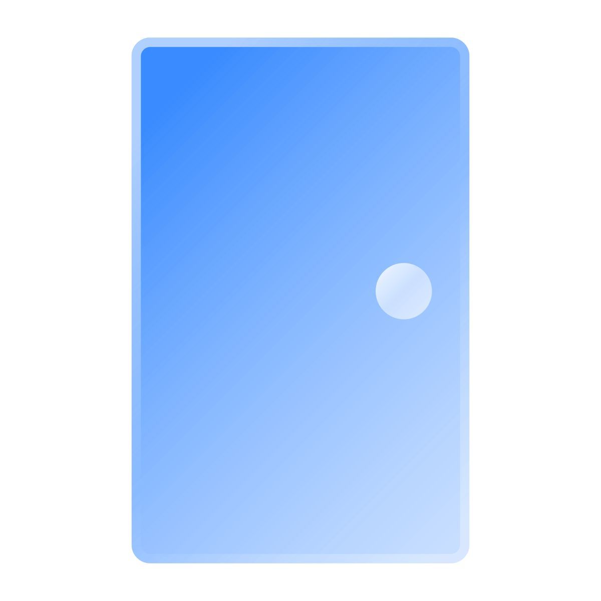 liquid glass color style door icon