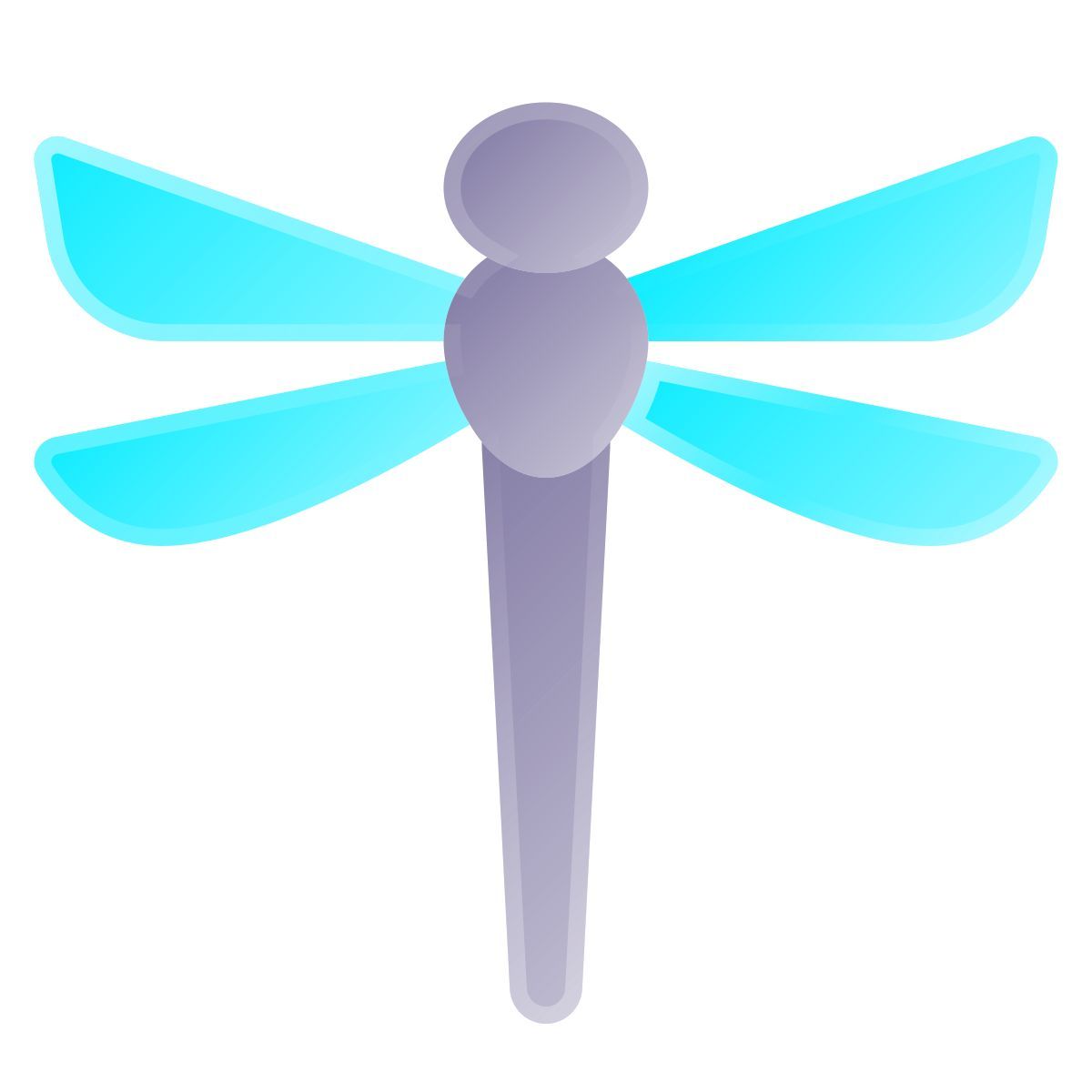 liquid glass color style libellula icon