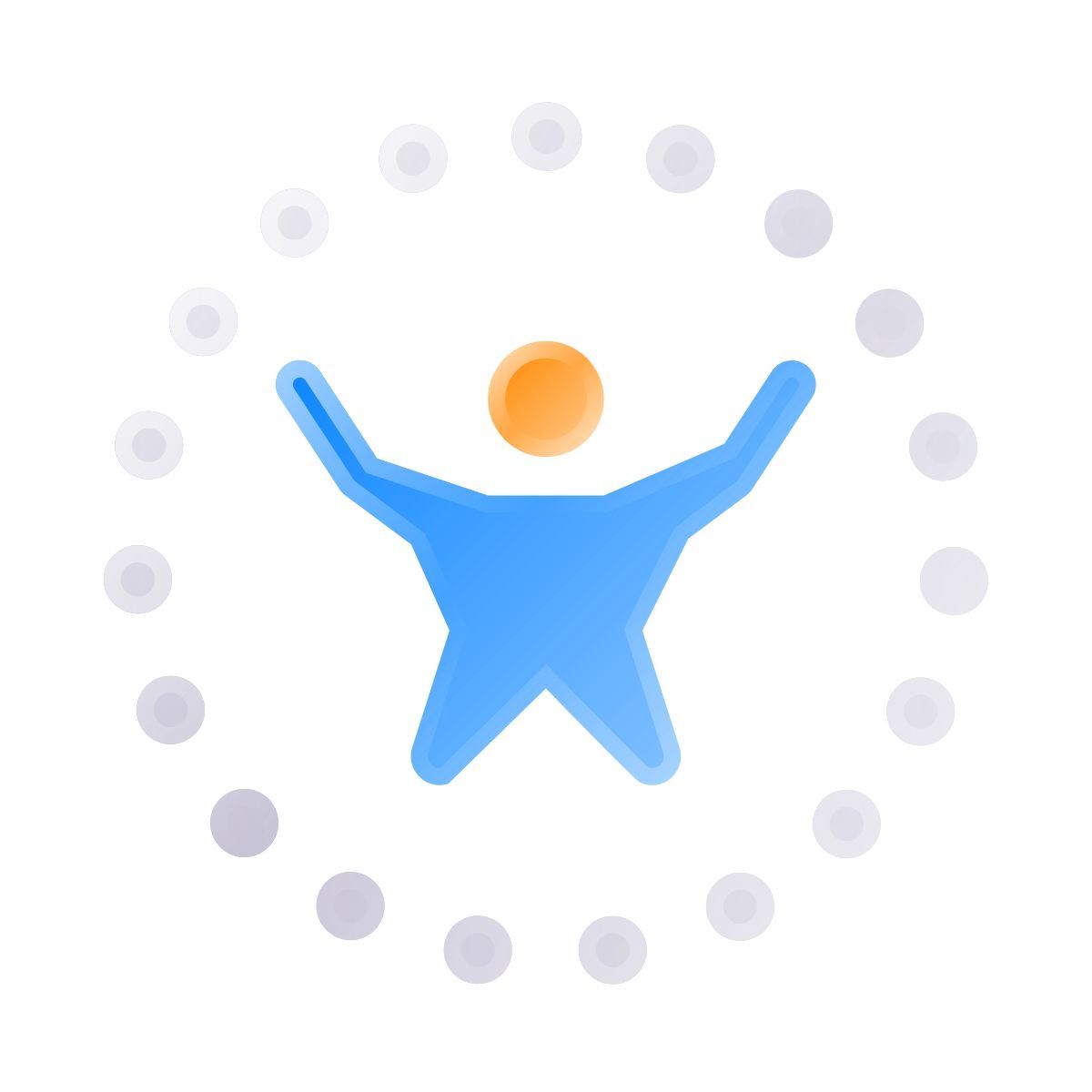 liquid glass color style ponto de largada icon