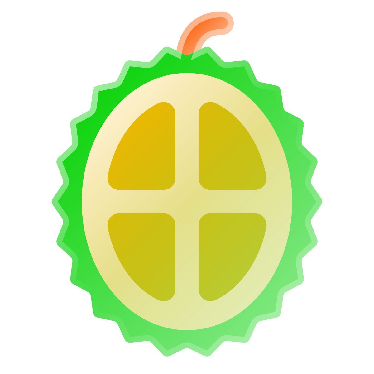 liquid glass color style durian icon
