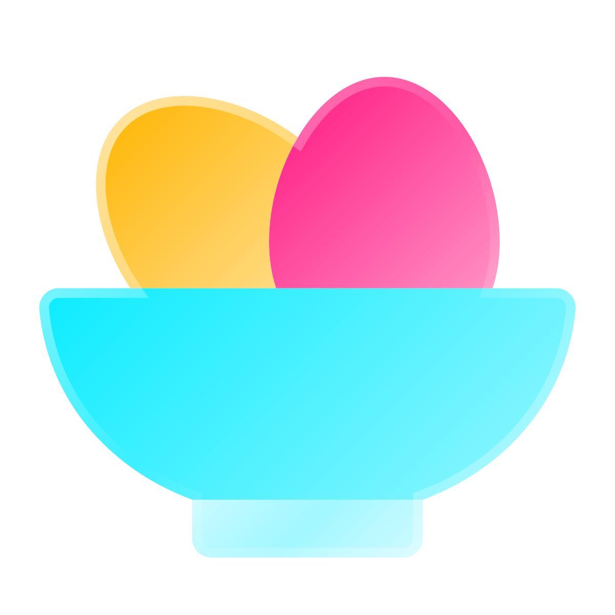 liquid glass color style ostereier icon