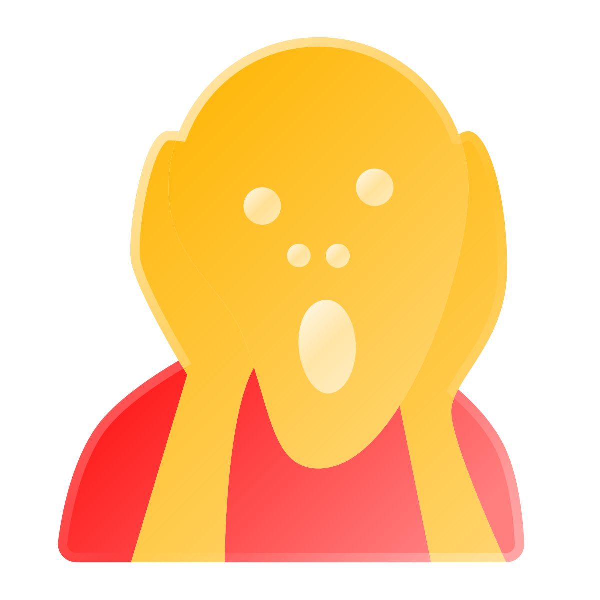 liquid glass color style edvard munch icon