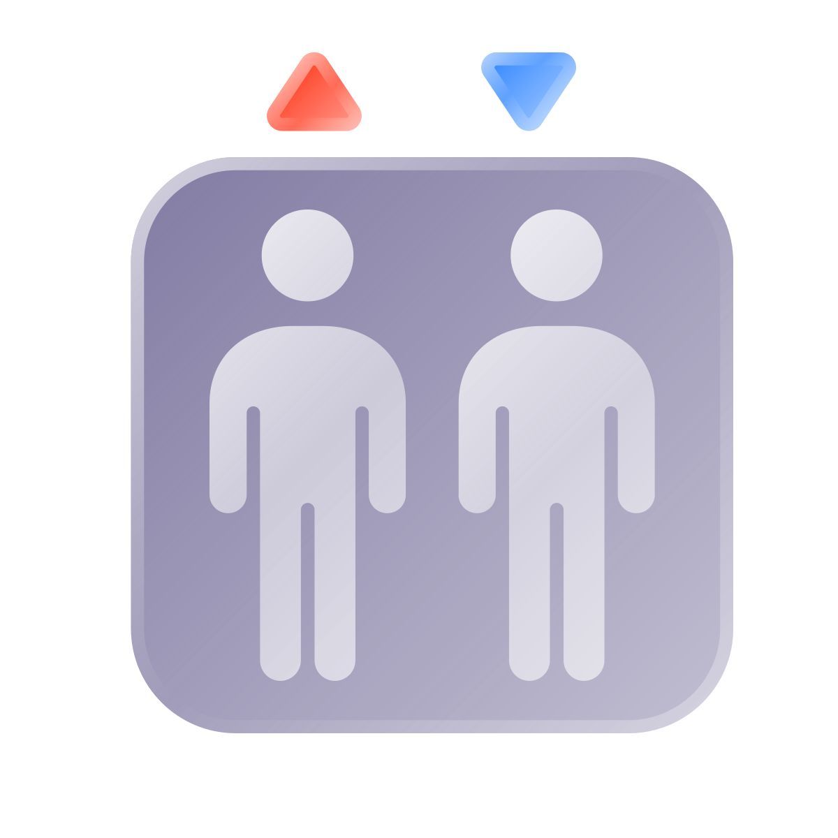 liquid glass color style aufzug icon