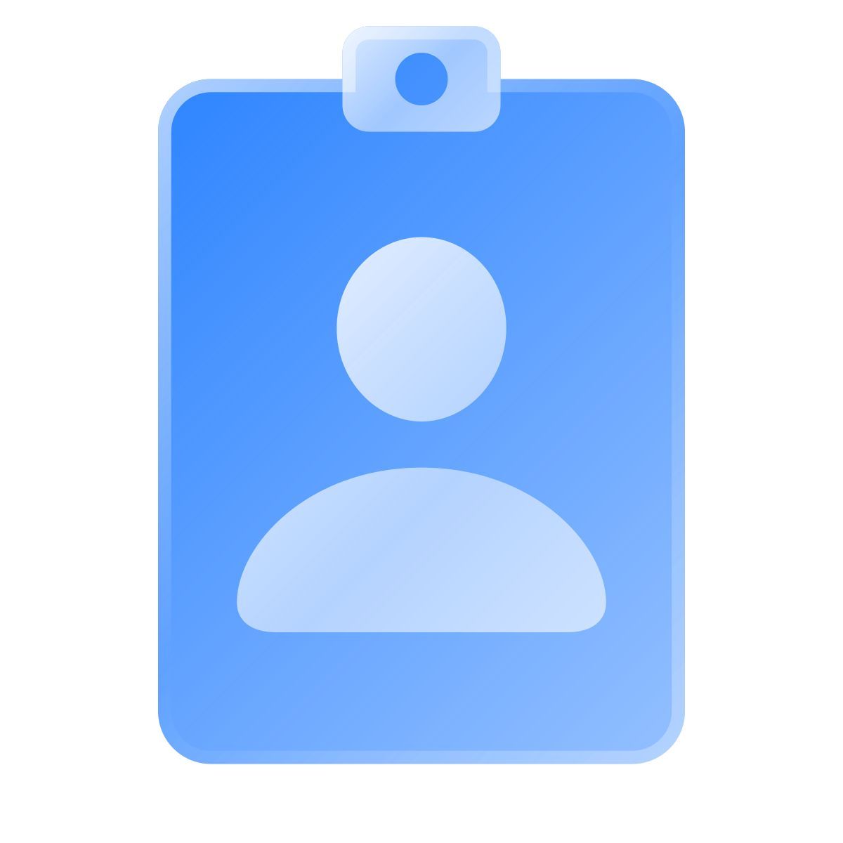 liquid glass color style 员工卡 icon