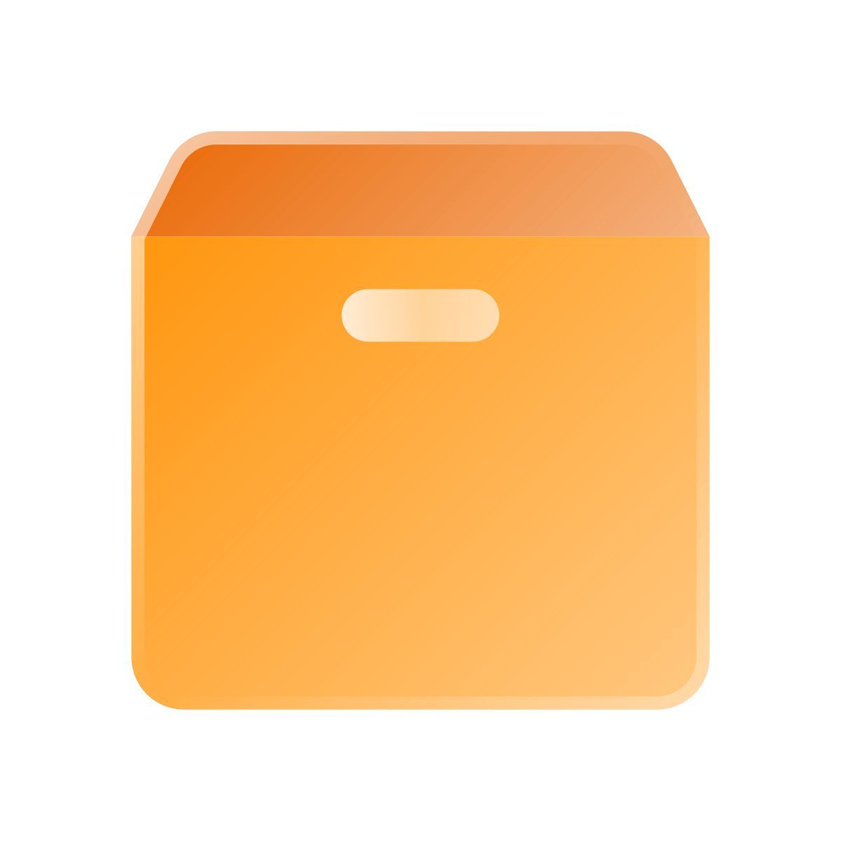 liquid glass color style scatola vuota icon