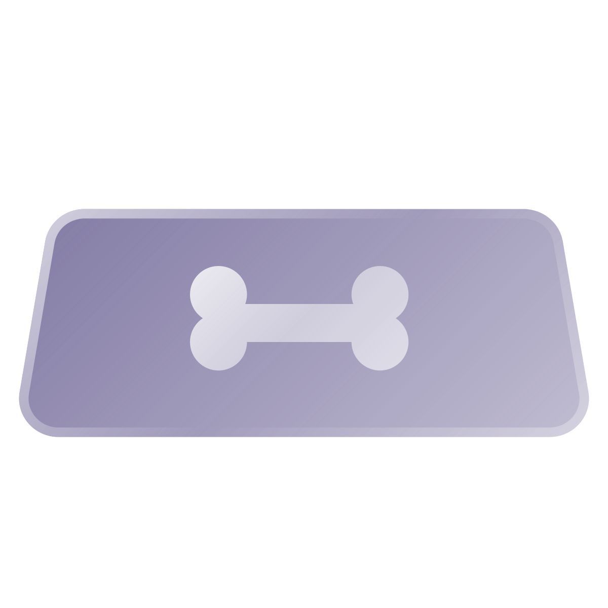 liquid glass color style bol de chien vide icon