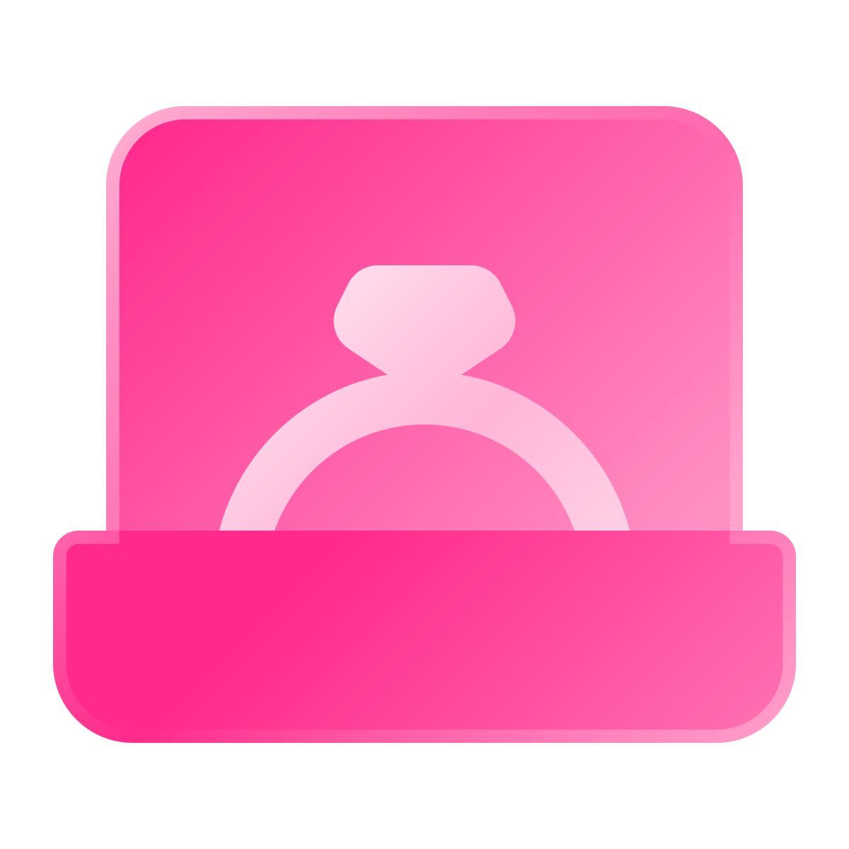liquid glass color style anillo icon
