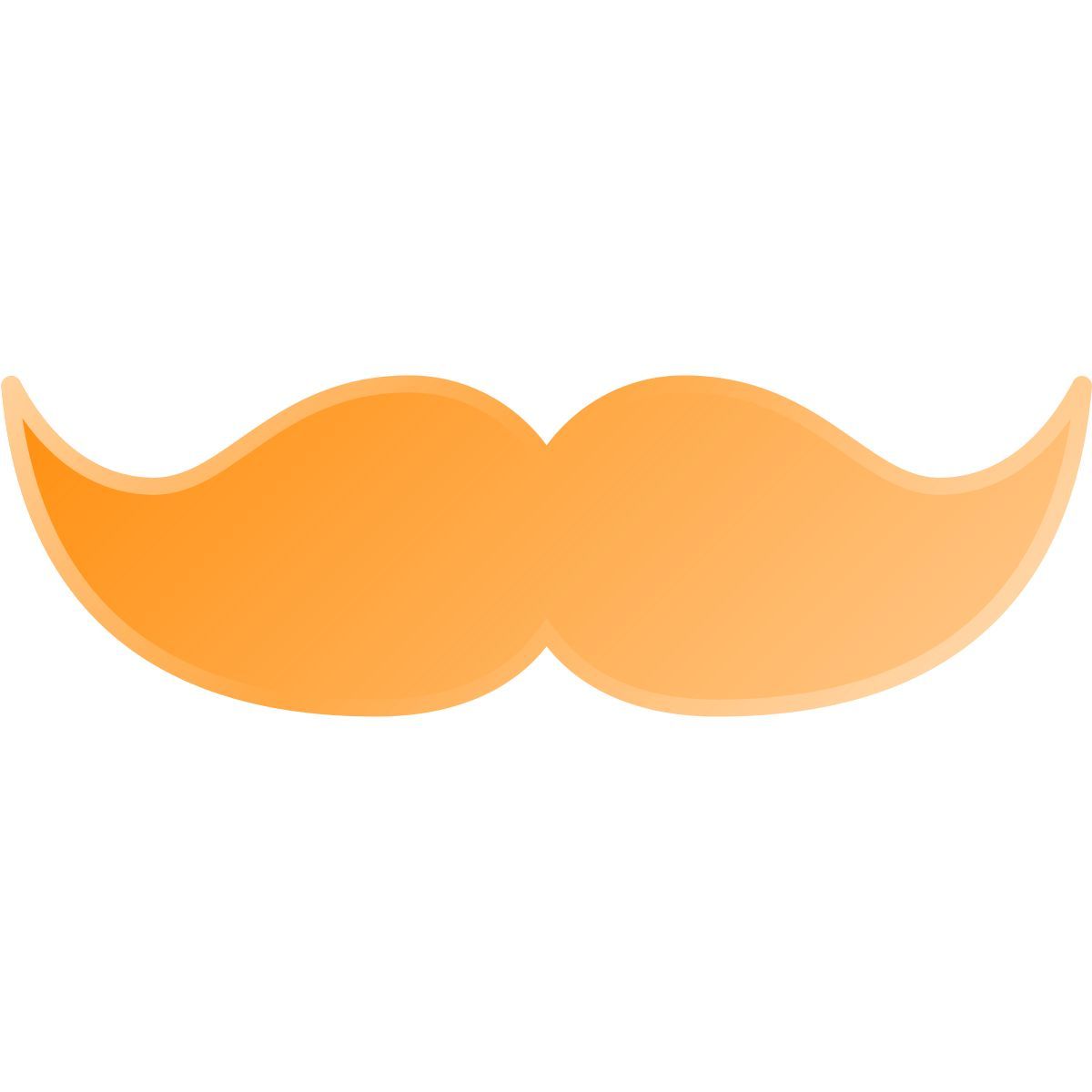 liquid glass color style inglês bigode icon
