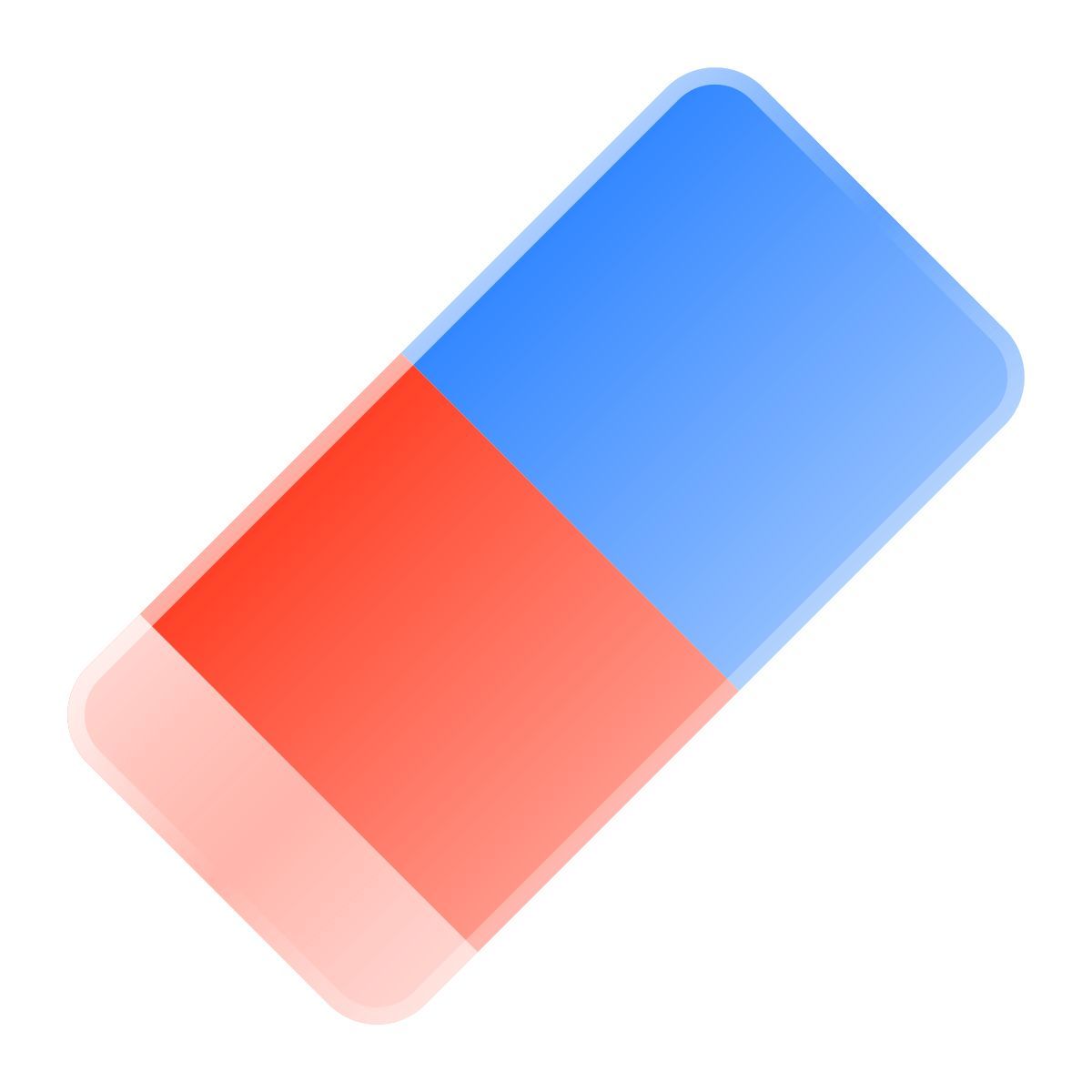 liquid glass color style 지우개 도구 icon
