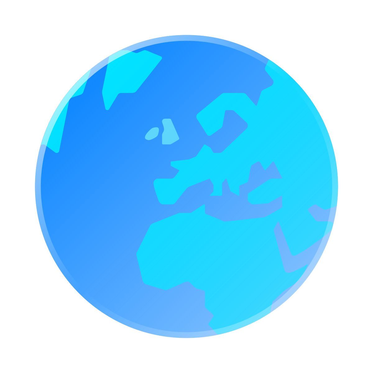 liquid glass color style europa icon