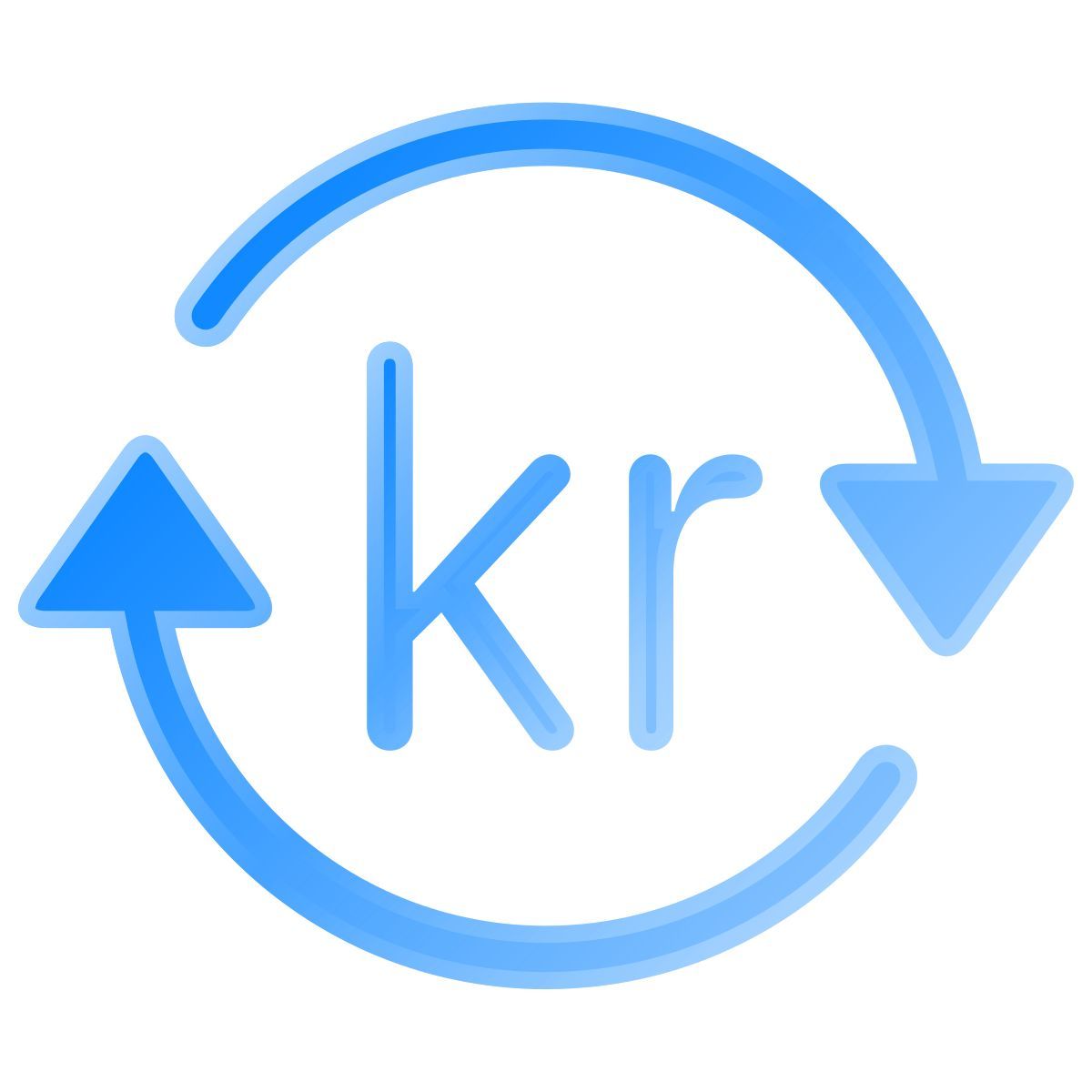 liquid glass color style krone de câmbio icon