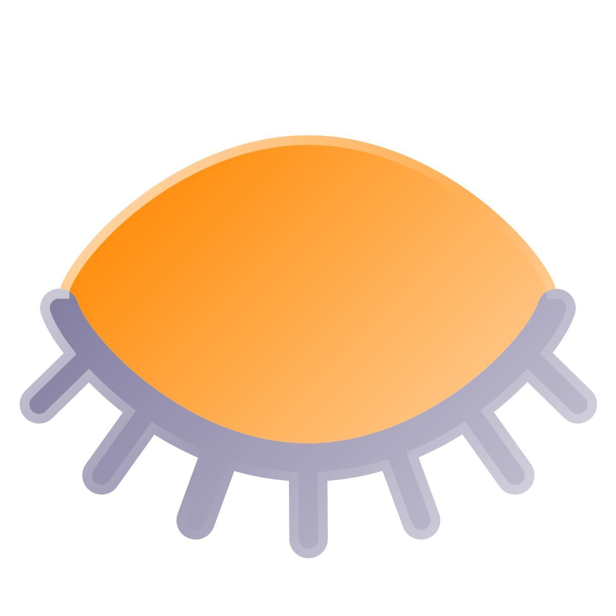 liquid glass color style cílios 3d icon