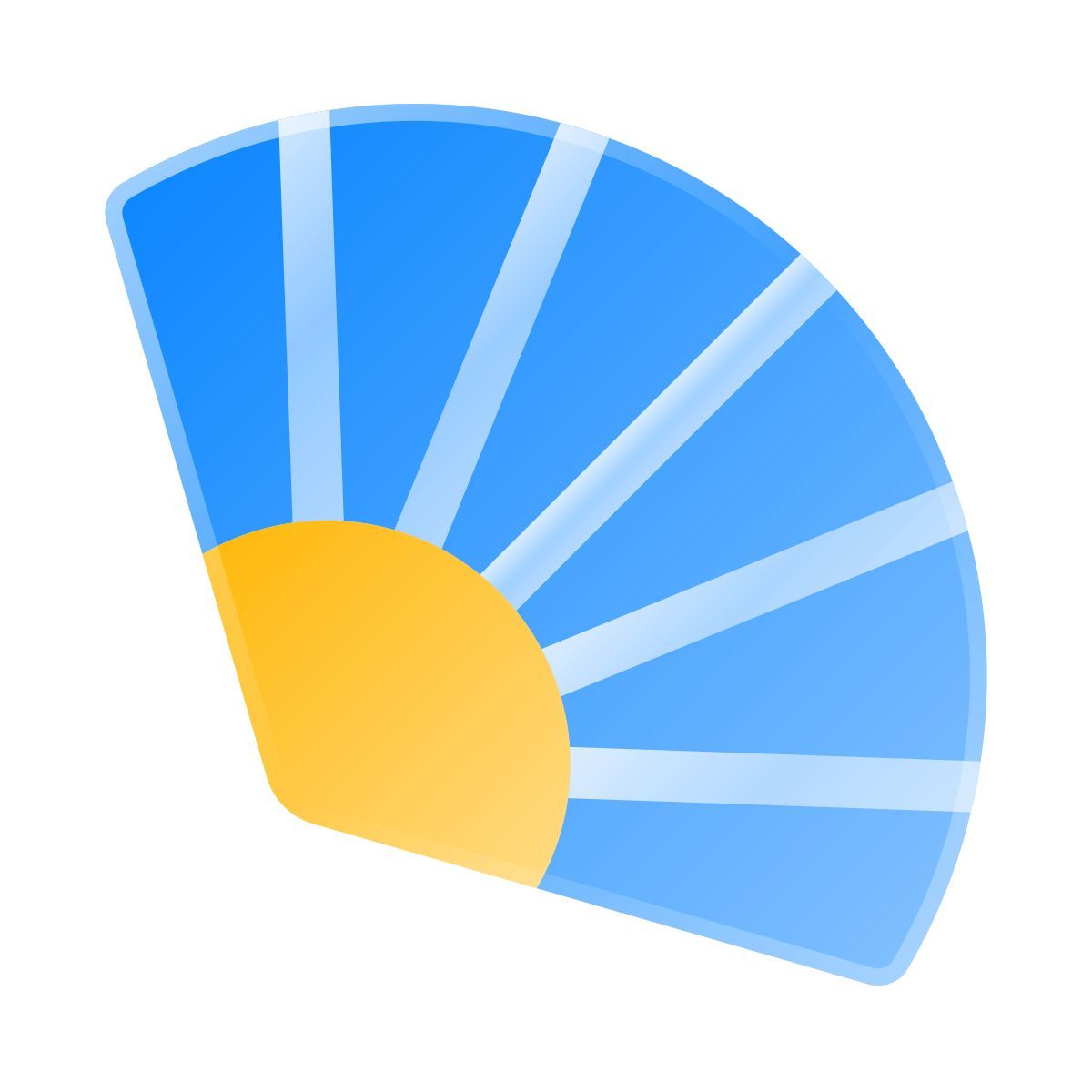 liquid glass color style веер 2 icon