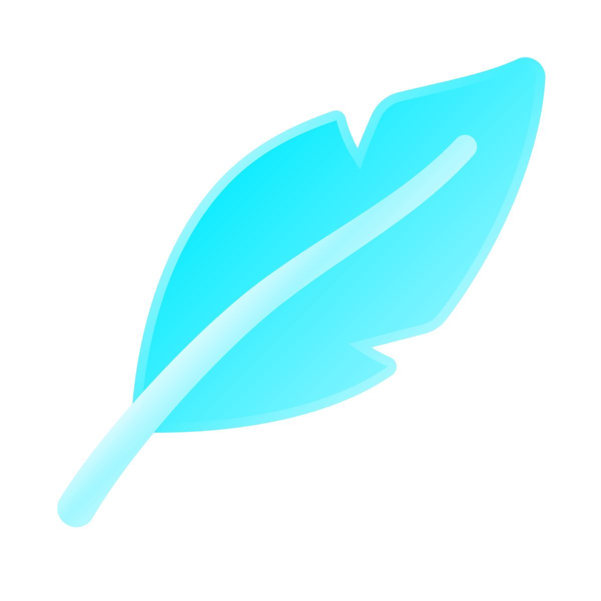 liquid glass color style 羽 icon