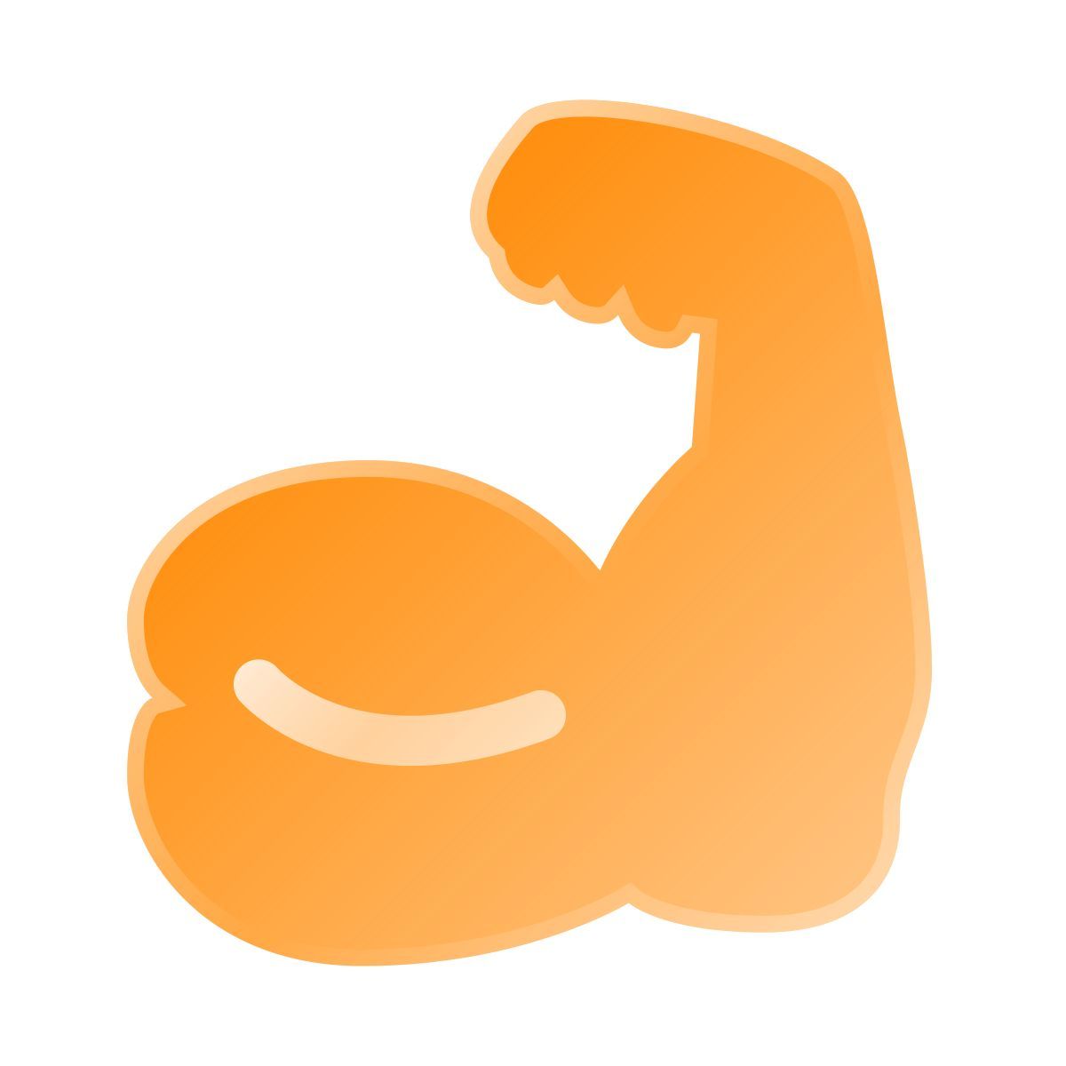 liquid glass color style muscle icon