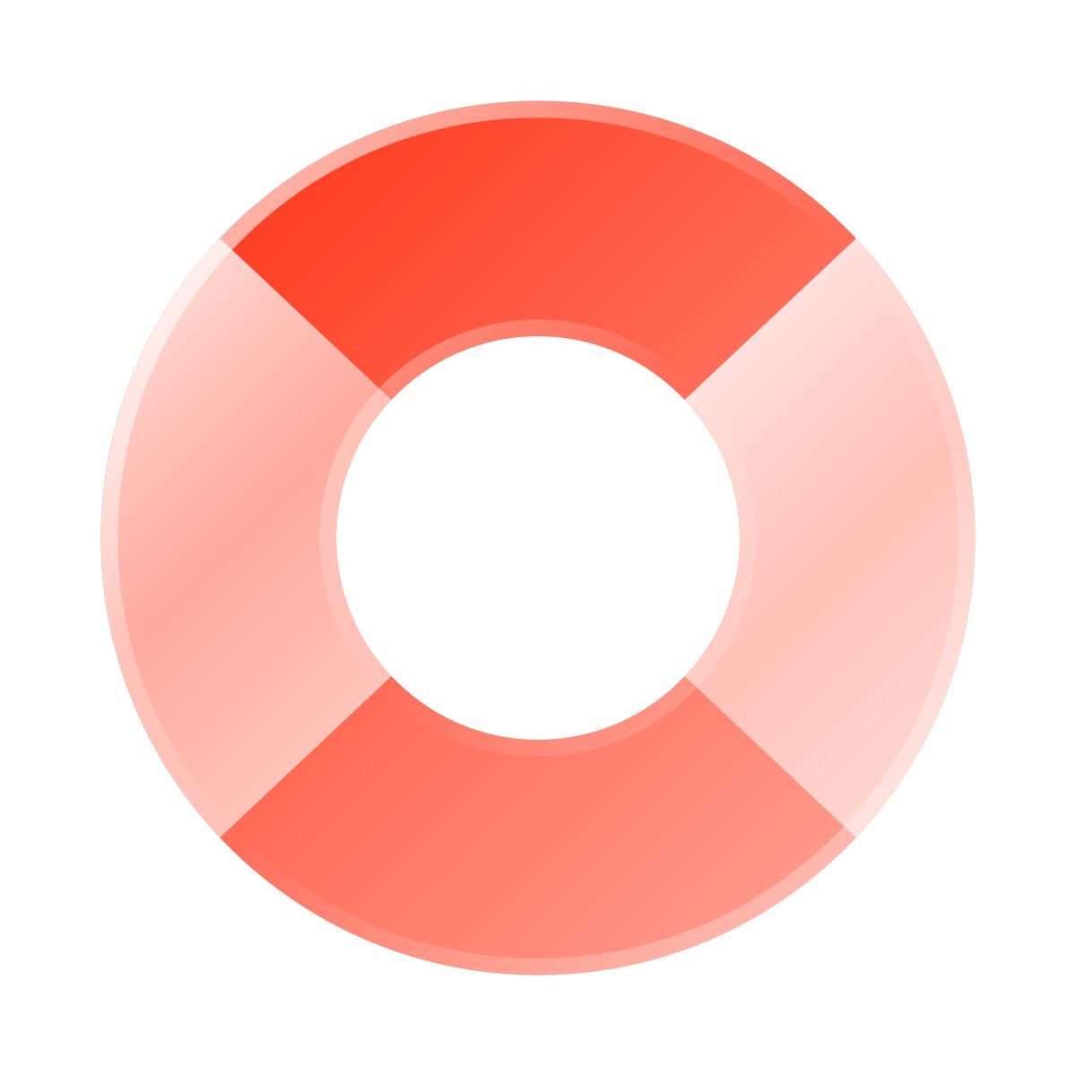 liquid glass color style schwimmreifen icon