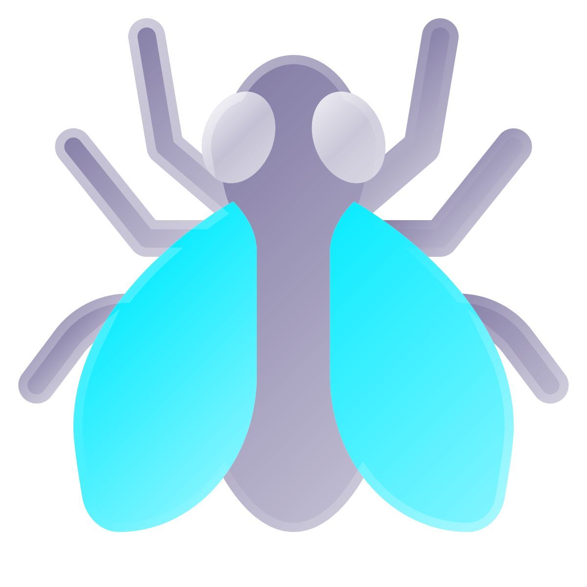 liquid glass color style mosca icon