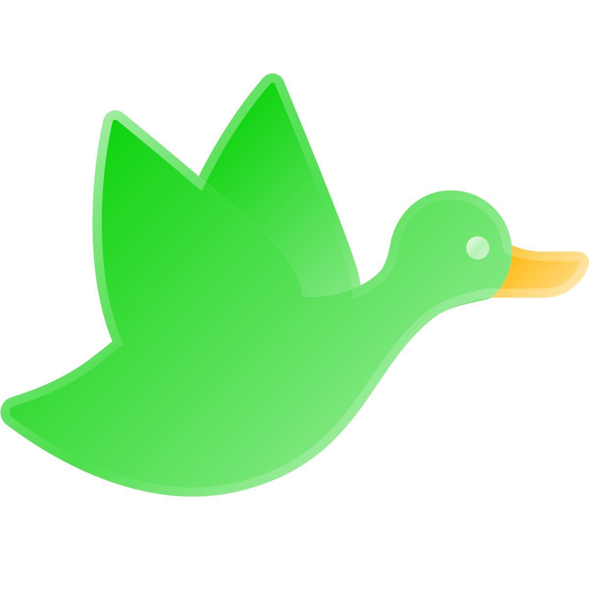 liquid glass color style 날으는 오리 icon