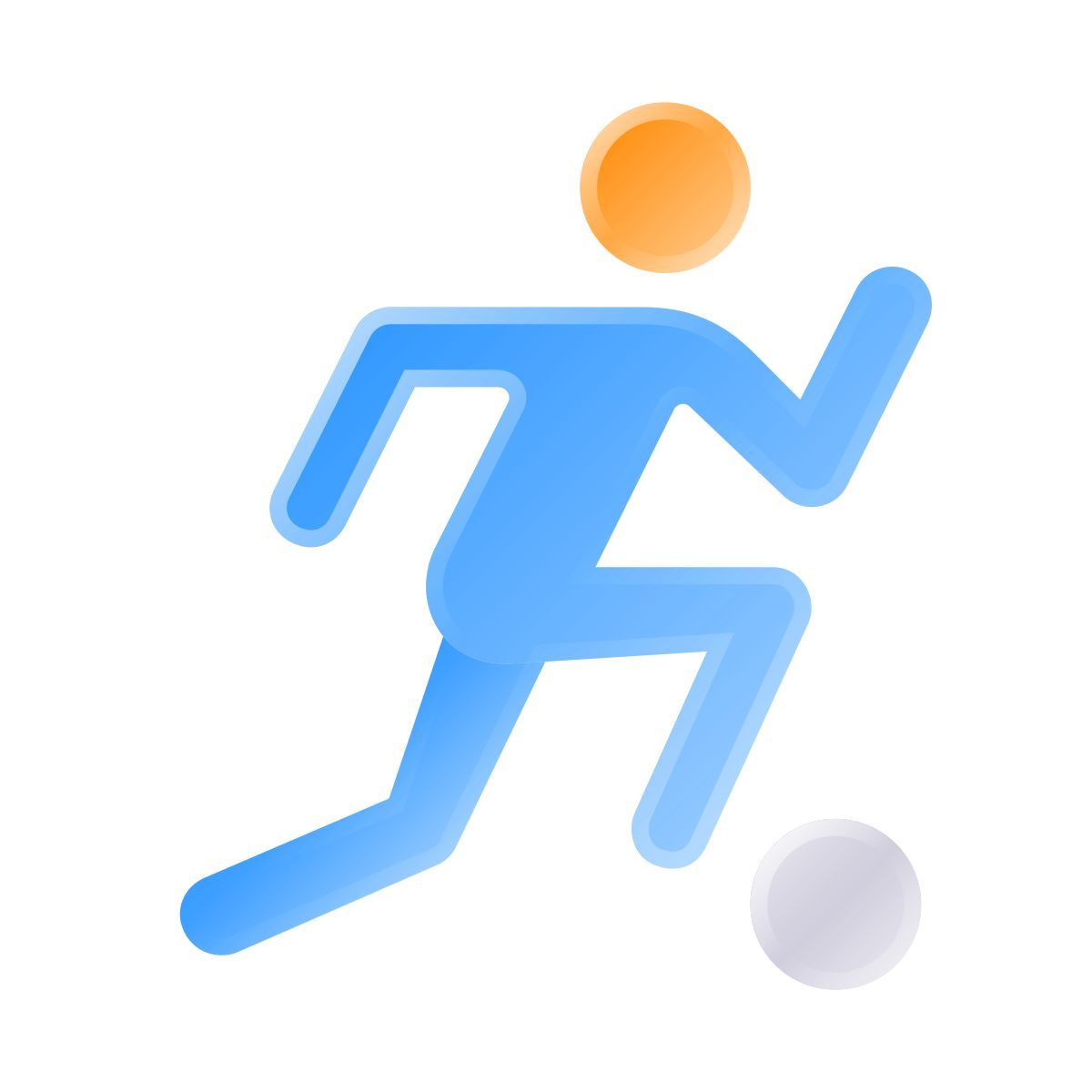 liquid glass color style サッカー icon