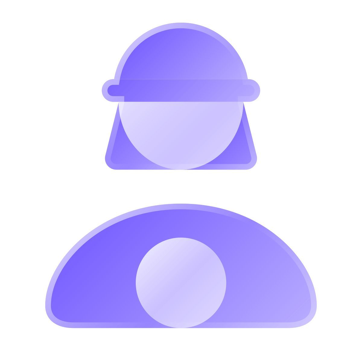 liquid glass color style adivino icon