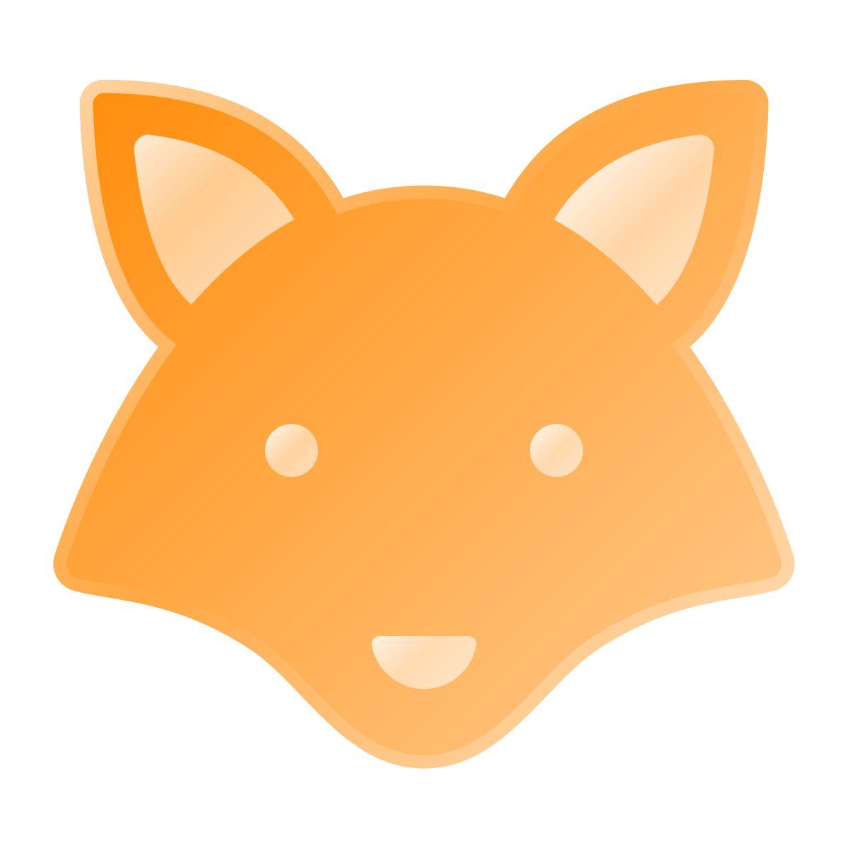 liquid glass color style fox icon