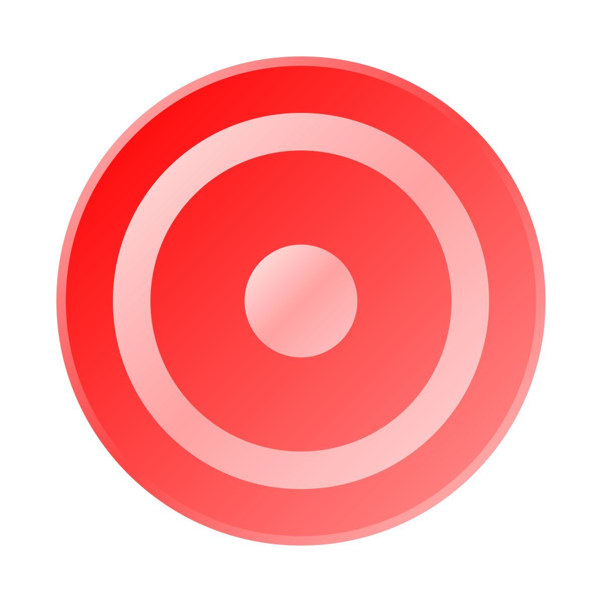liquid glass color style disque de frisbee icon