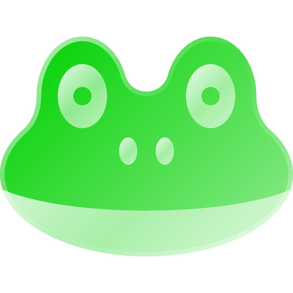 liquid glass color style cara de rana icon