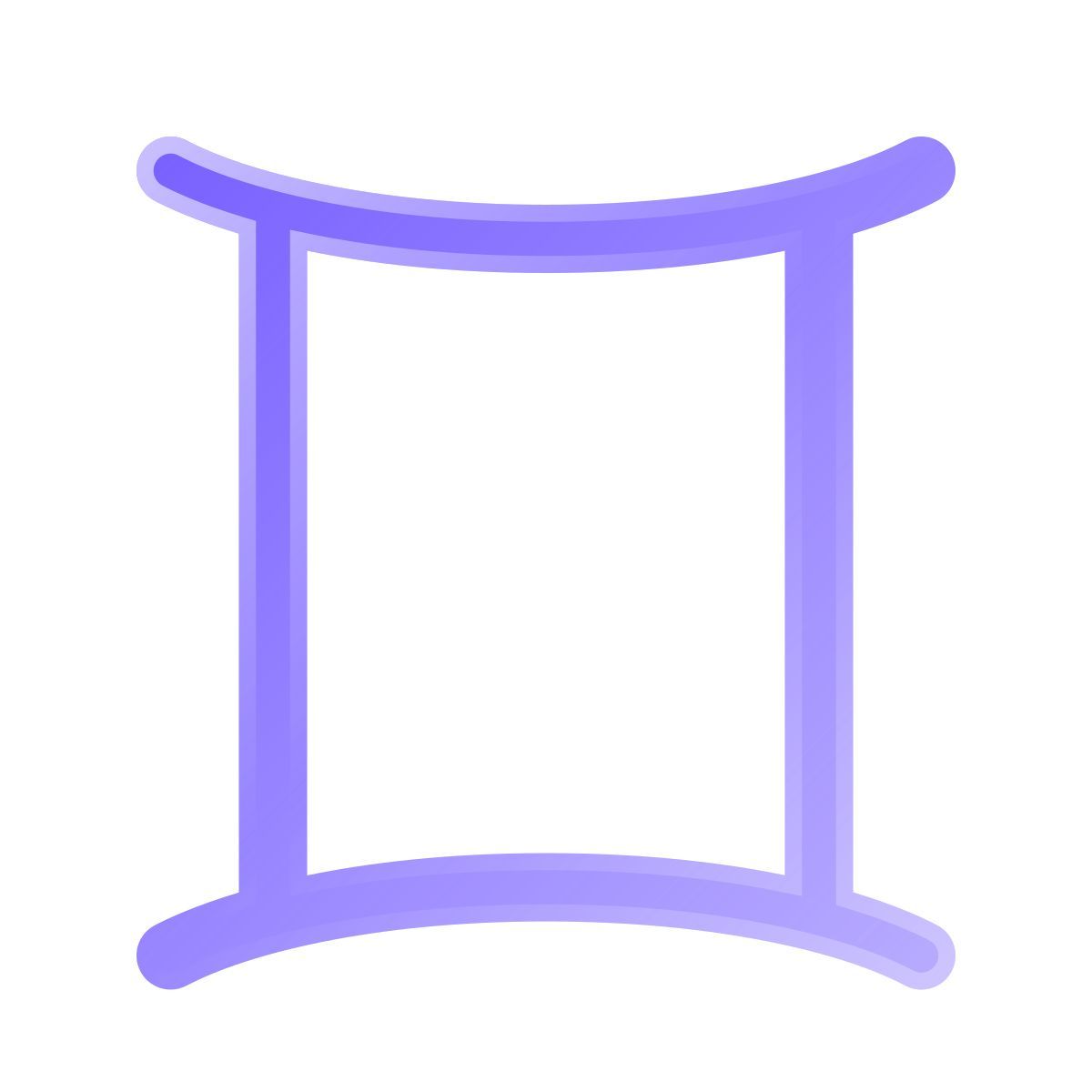 liquid glass color style 双子座 icon