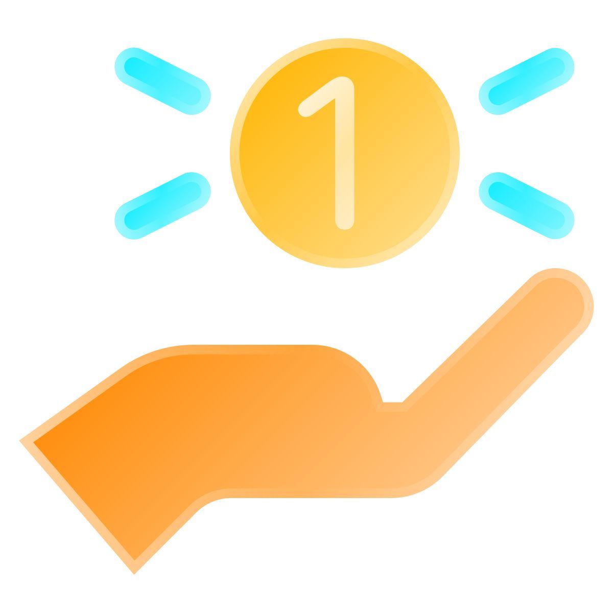 liquid glass color style 収入を得る icon