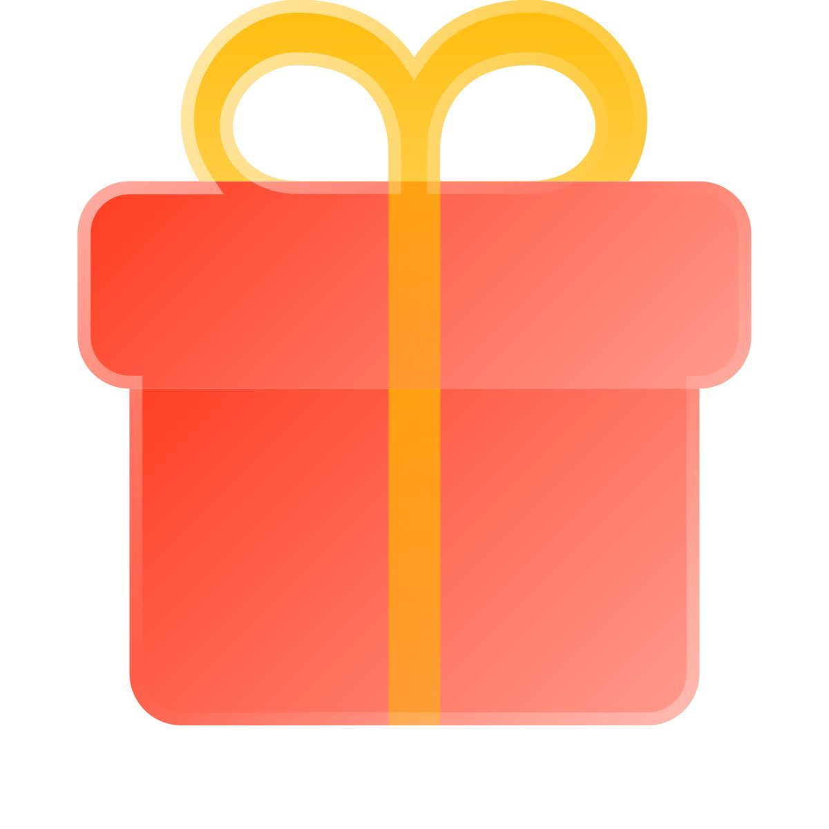 liquid glass color style 礼品 icon