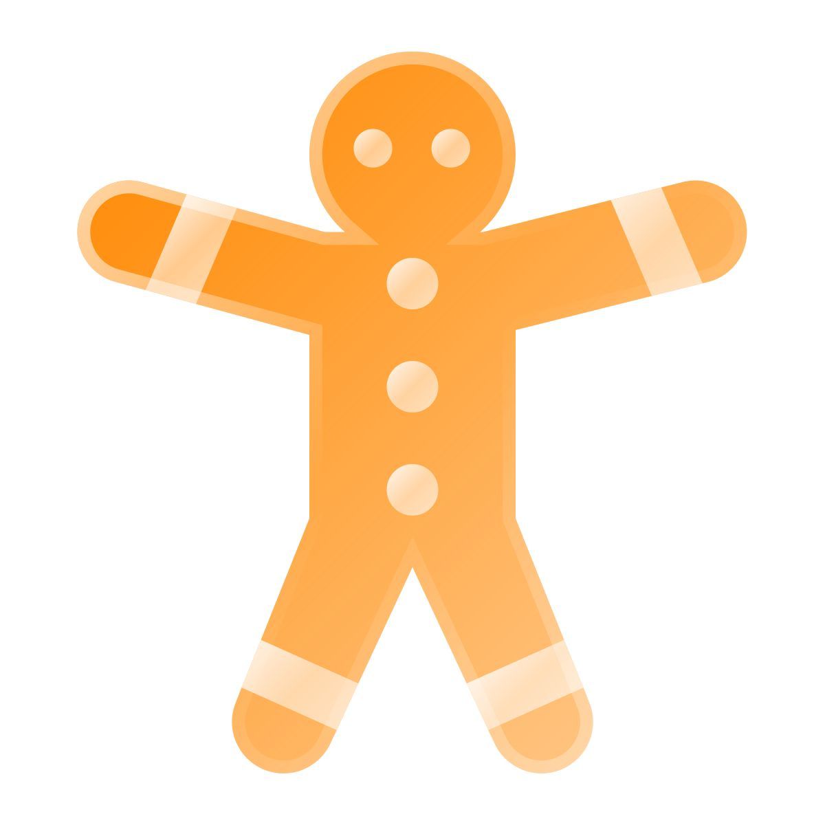 liquid glass color style lebkuchenmann icon