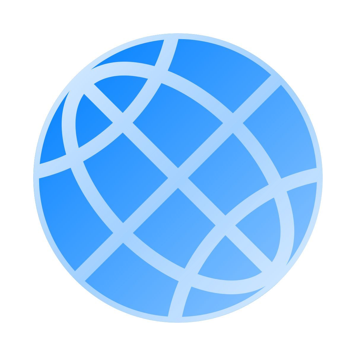 liquid glass color style globus icon