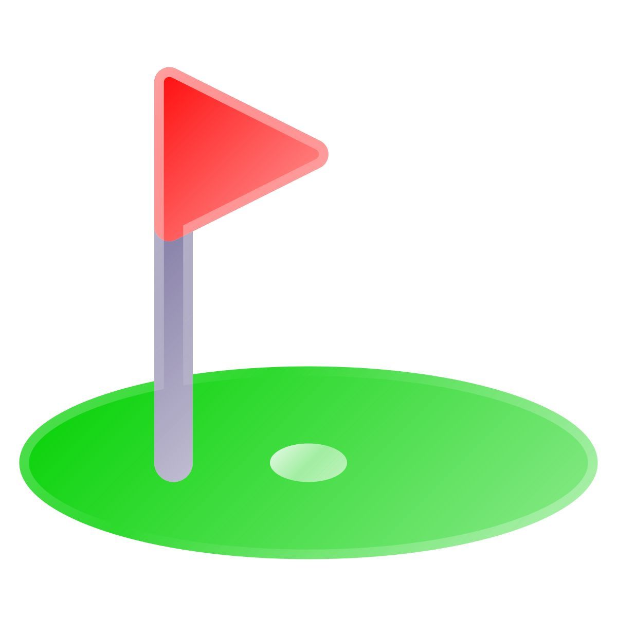 liquid glass color style ゴルフホール icon